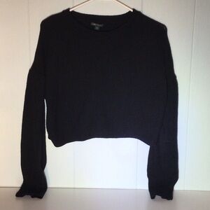 Black Cropped Sweater